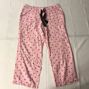 Pink Polka Dot Pajama Pants